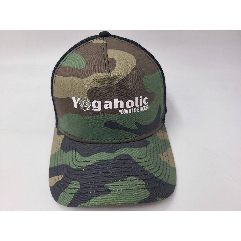 Yogaholic Yoga At The Locker Camo New‎ Era 9Forty A-Frame Mesh Snapback Hat Cap